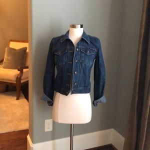 Vintage DKNY Dark Blue Washed Jean Jacket